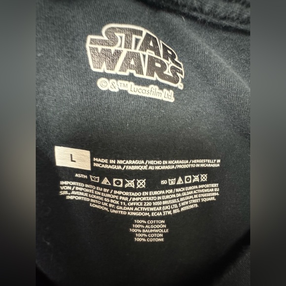 Star Wars Cotton Adult Graphic T-Shirt - Black size Large - Picture 7 of 7